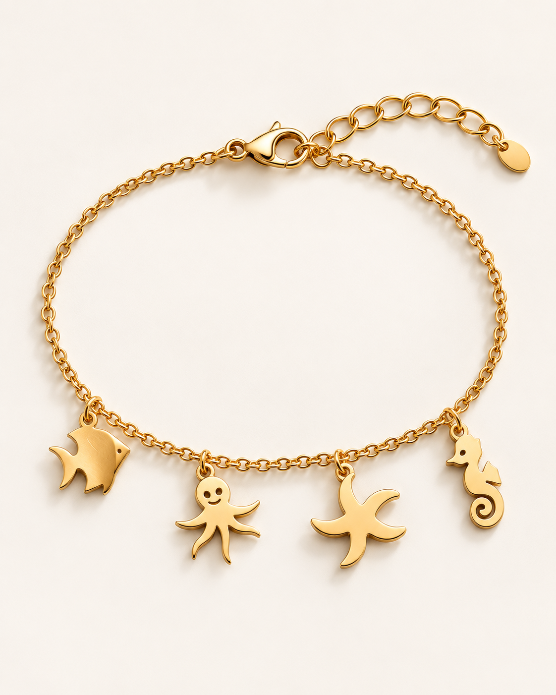 Armband met zeedierbedels