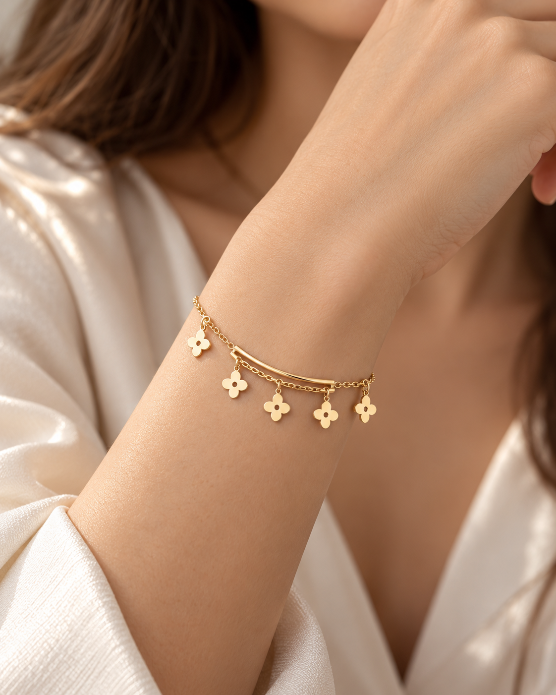 Klaverbedelarmband