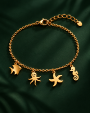 Armband met zeedierbedels
